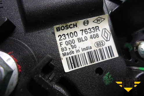 Генератор (1.6л K7MF710 90А) (231007633R) для Renault Sandero с 2009-2014г