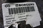 Обшивка багажника левая (5-ти дверный кузов) (13310147) для Opel Astra J с 2009г