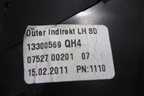 Дефлектор воздушный левый (13300569) для Opel Astra J с 2009г