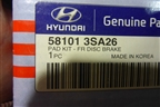 Колодки тормозные передние (комплект новые) (581013SA26) для Hyundai Sonata-6 с 2010-2014г