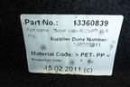 Пол багажника (5-ти дверный хэтчбек) (13360839) для Opel Astra J с 2009г