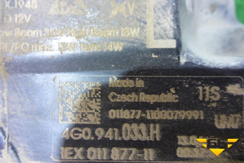 Фара левая (после 2014г LED без блоков) (4G0941033H) для Audi A6 (C7) с 2011-2018г