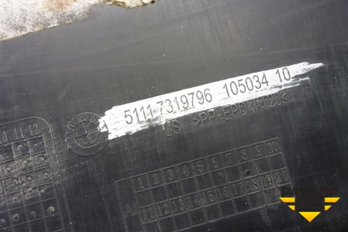 Юбка переднего бампера (51117319796) для BMW X6 F16 с 2014г