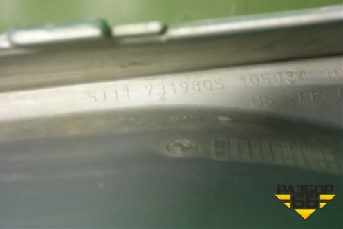 Накладка переднего бампера (на юбку) (51117319805) для BMW X6 F16 с 2014г