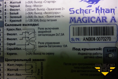 Сигнализация (Scher-khan Magicar A) для Ford Fusion с 2002г