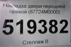 Накладка двери передней правой (87724M0000) для Hyundai Creta с 2016г
