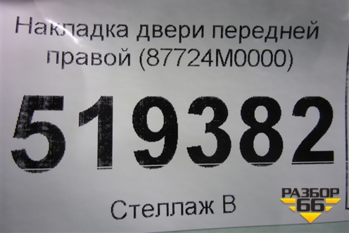 Накладка двери передней правой (87724M0000) для Hyundai Creta с 2016г
