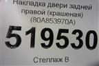 Накладка двери задней правой (крашеная) (80A853970A) для Audi Q5 с 2017г