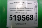 Ручка внутренняя (двери сдвижной правой) (9682100677) для Peugeot Partner Tepee с 2008г