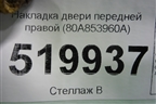 Накладка двери передней правой (80A853960A) для Audi Q5 с 2017г