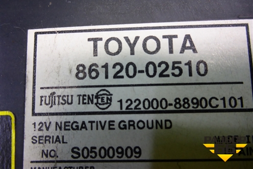 Магнитола (8612002510) для Toyota Auris с 2006-2012г