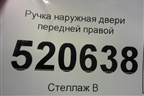 Ручка наружная двери передней правой для Opel Corsa D с 2006-2014г