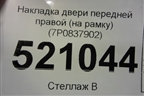 Накладка двери передней правой (на рамку) (7P0837902) для Volkswagen Touareg с 2010-2018г