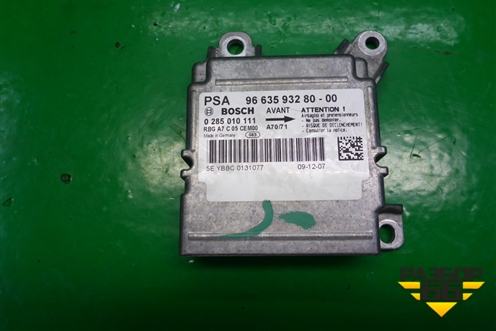 Блок управления AIR BAG (9663593280) для Peugeot 207 с 2006-2015г