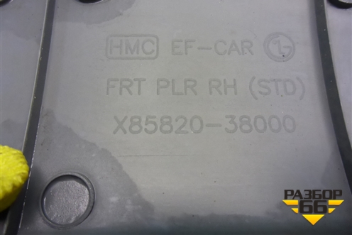 Обшивка стойки лобового стекла правая (8582038000) для Hyundai Sonata-5 с 2001г