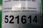 Накладка порога внутренняя заднего правого (8588638000) для Hyundai Sonata-5 с 2001г