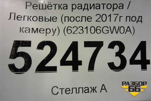 Решетка радиатора (после 2017г под камеру) (623106GW0A) для Infiniti Infiniti QX56/QX80 (Z62) с 2010г
