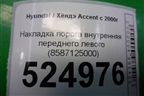 Накладка порога внутренняя переднего левого (8587125000) для Hyundai Aсcent с 2000г
