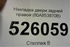 Накладка двери задней правой (S-Line) (80A853970B) для Audi Q5 с 2017г