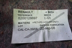 Обшивка багажника левая (универсал) (8200128697) для Renault Megane 2 с 2002-2009г