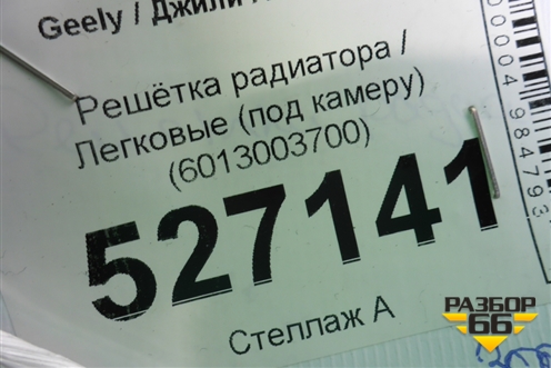 Решетка радиатора (под камеру) (6013003700) для Geely Atlas с 2016-2022г