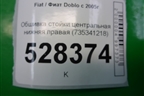 Обшивка стойки центральная нижняя правая (735341218) для Fiat Doblo с 2005-2015г