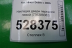 Накладка двери передней левой (735388382) для Fiat Doblo с 2005-2015г