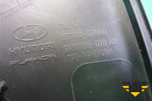 Накладка заднего крыла правого (87744D7000) для Hyundai Tucson с 2015-2022г