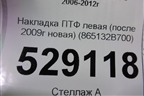 Накладка ПТФ левая (после 2009г новая) (865132B700) для Hyundai Santa Fe с 2005-2012г