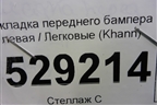 Накладка переднего бампера левая (Khann) для Lexus LX-570 с 2015г