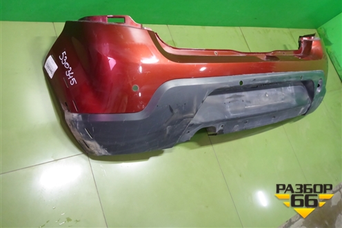 Бампер задний (StepWay под парктроник) (8200735456) для Renault Sandero с 2009-2014г