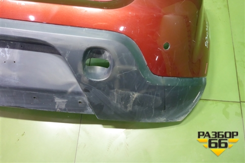 Бампер задний (StepWay под парктроник) (8200735456) для Renault Sandero с 2009-2014г