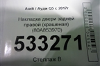 Накладка двери задней правой (крашеная) (80A853970) для Audi Q5 с 2017г