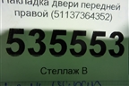 Накладка двери передней правой (51137364352) для BMW 7-серия G11/G12 с 2015г