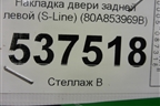 Накладка двери задней левой (S-Line) (80A853969B) для Audi Q5 с 2017г