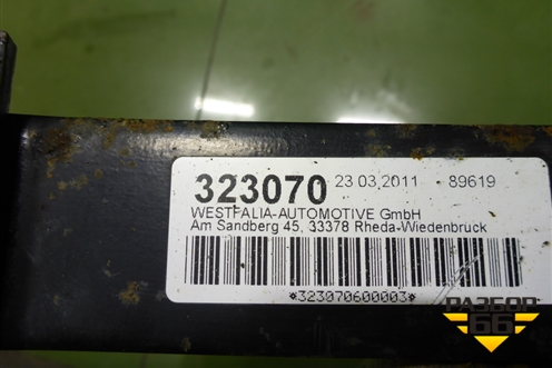 Кронштейн усилителя заднего бампера левый для Land Rover Range Rover 3 с 2002-2012г