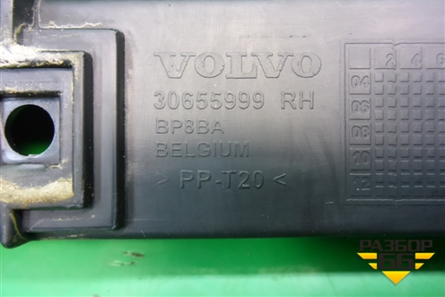 Кронштейн заднего бампера правый (30655999) для Volvo S40 с 2004-2012г