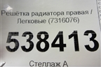 Решетка радиатора правая (7316076) для BMW X5 F15 с 2013г