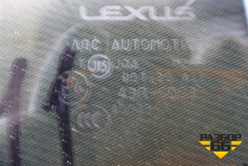 Стекло глухое левое (заднее) (6272048280) для Lexus RX 300 c 2009-2015г
