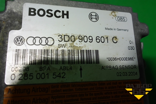 Блок управления AIR BAG (3D0909601C) для Volkswagen Touareg c 2002-2010г