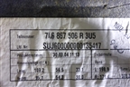 Обшивка потолка (под люк) (7L685606) для Volkswagen Touareg c 2002-2010г