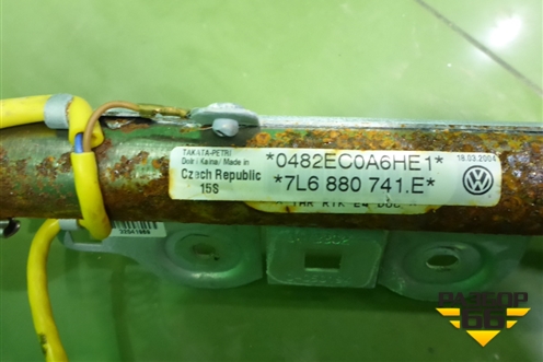 Подушка безопасности боковая шторка левая (7L6880741E) для Volkswagen Touareg c 2002-2010г