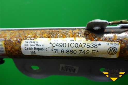 Подушка безопасности боковая шторка правая (7L6880742E) для Volkswagen Touareg c 2002-2010г