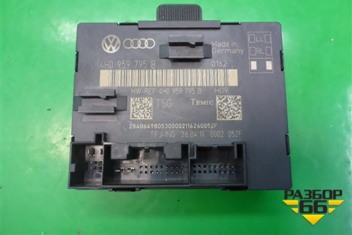 Блок комфорта (задней двери) (4H0959795B) для Volkswagen Touareg с 2010-2018г