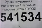 Ручка внутренняя потолочная (задняя) (739409Y000) для Nissan Teana (J31) с 2003-2008г