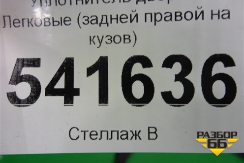 Уплотнитель двери (задней правой) для Nissan Teana (J31) с 2003-2008г