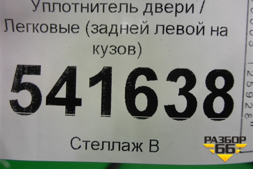 Уплотнитель двери (задней левой) для Nissan Teana (J31) с 2003-2008г