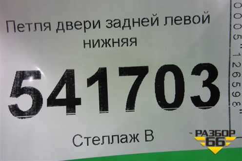 Петля двери задней левой нижняя для Nissan Teana (J31) с 2003-2008г