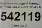 Решетка в передний бампер центральная (после 2015г) (GJ3217K945B) для Land Rover Range Rover Evoque с 2011-2018г