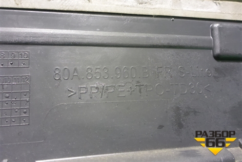 Накладка двери передней правой (S-Line) (80A853960B) для Audi Q5 с 2017г